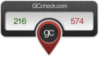 Überprüfe dein Ergebnis bei GCcheck.com